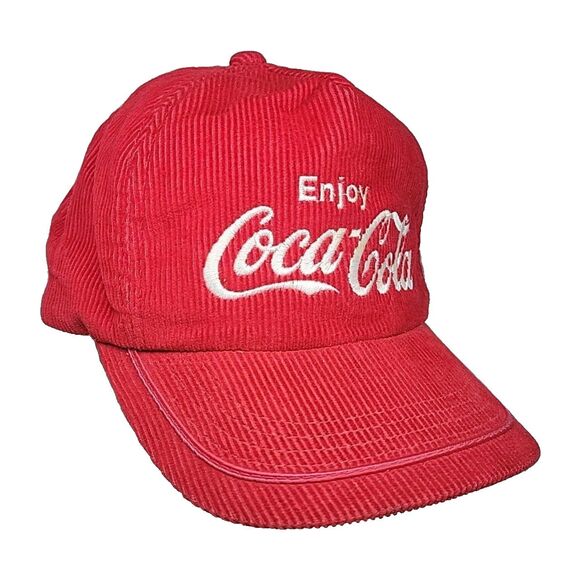 Coca Cola Other - Vintage 70s 80s Coca Cola Corduroy Promo Hat Coke Soda Drink Trucker YA Headwear